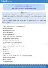 Đề thi giữa học kì 2 KHTN 6 Chân trời sáng tạo - Đề số 6